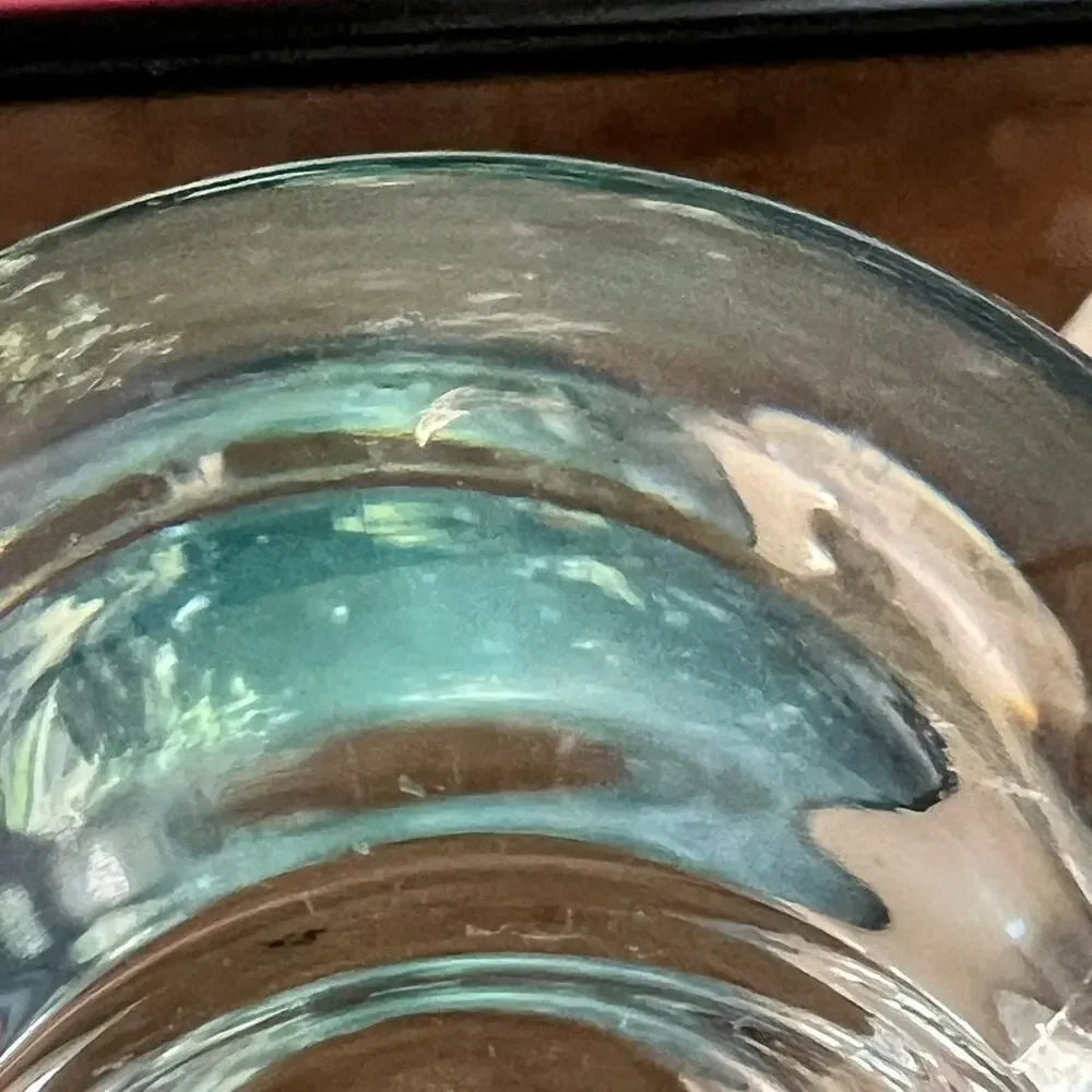 Crate & Barrel Clear Glow Tealight Candle Holder 3.5